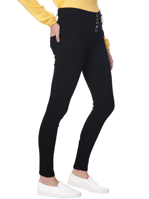 Broadstar Women Denim Black Jeans