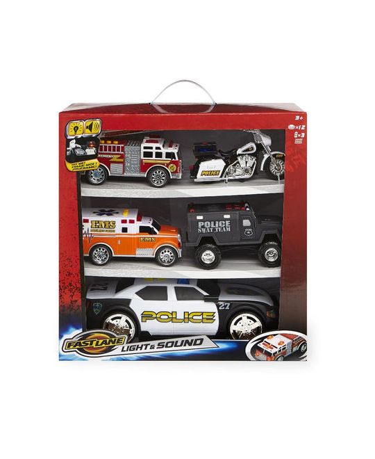 Fast Lane Light & Sound Police Car 
