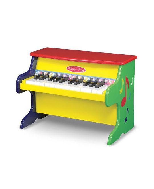 Melissa & Doug Learn-To-Play Piano With 25 Keys and Color-Coded Songbook