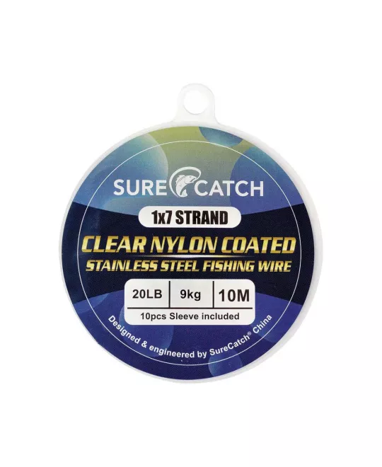 Wire S/C 10M Clear Coat 1x7: Lines & Leaders Online at Pelagic Tribe  Shop