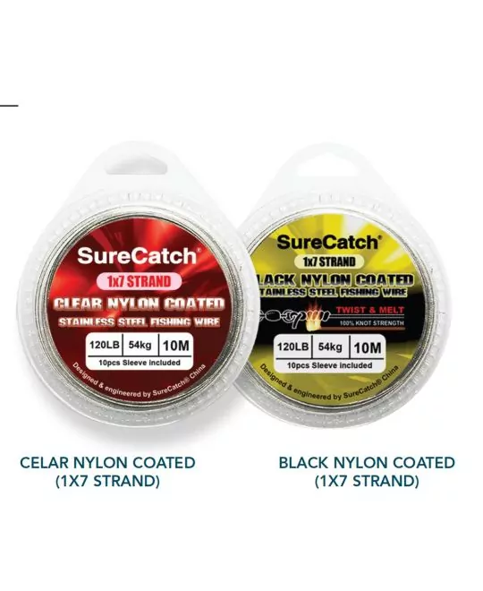Surecatch Nylon coated Wire Leader: Lines & Leaders Online at Pelagic  Tribe Shop