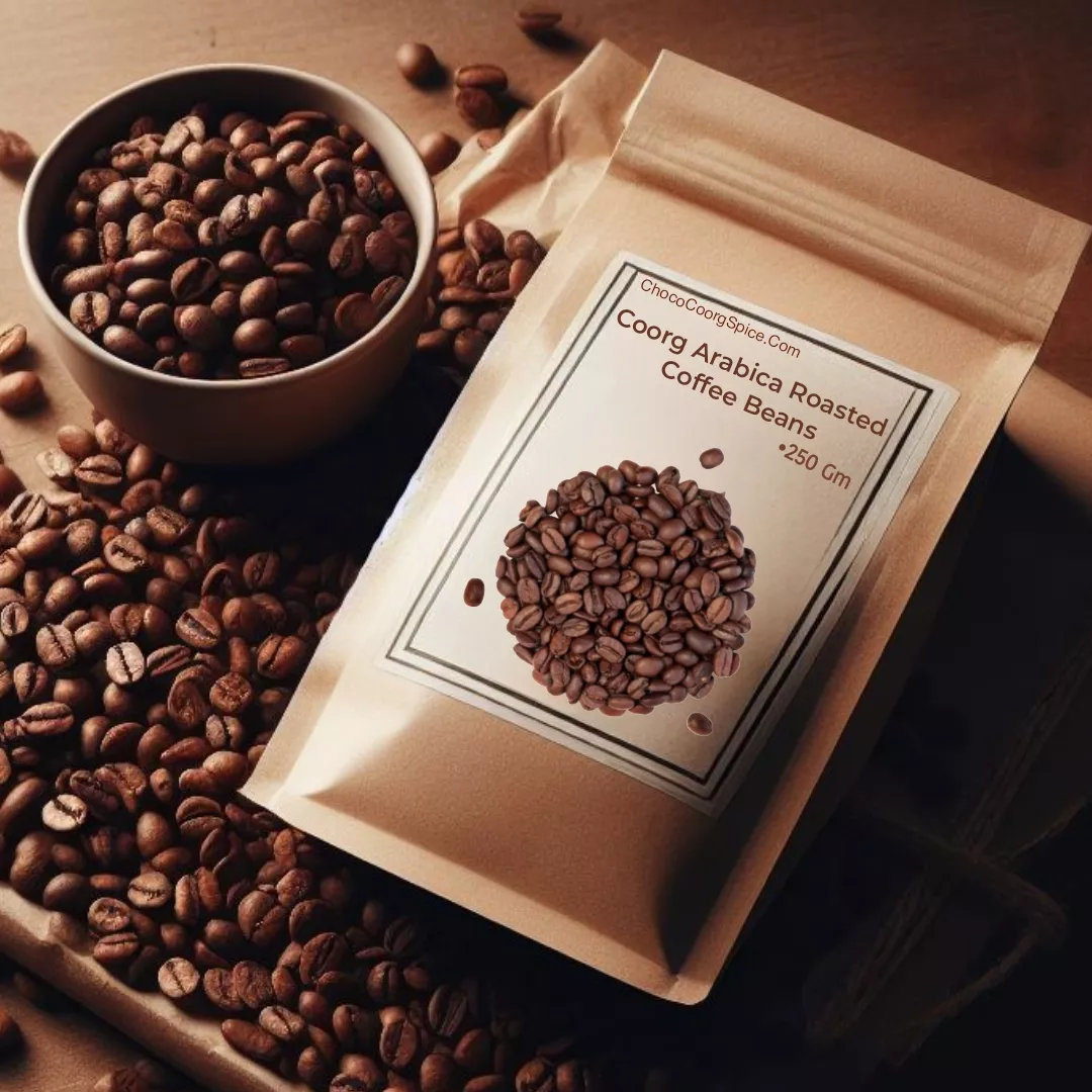 Buy Roasted Coffee Bean - Coorg 100% Arabica Roasted Coffee Beans