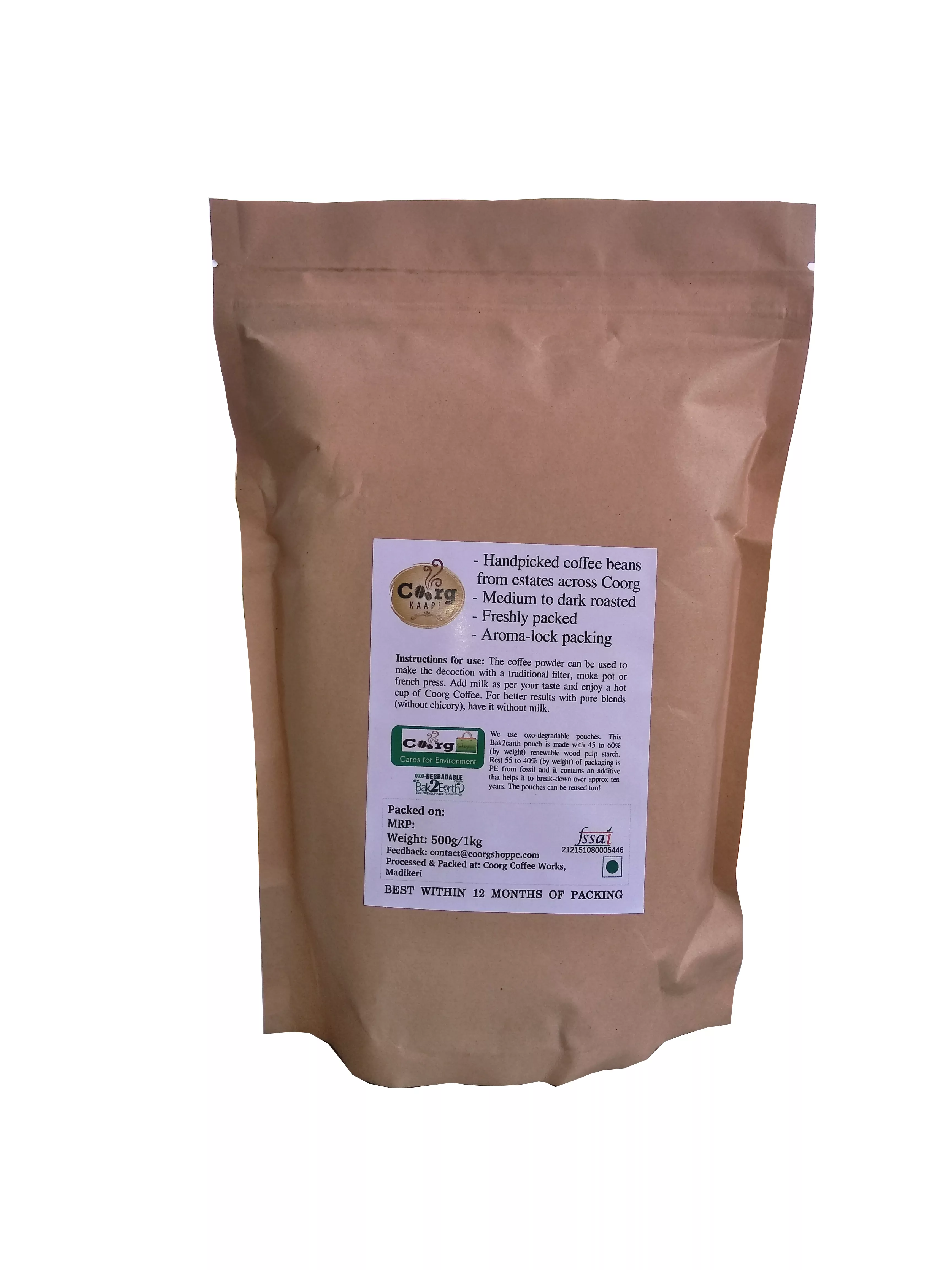 Coffee Bags, Capacity: 500 G, 1 kg