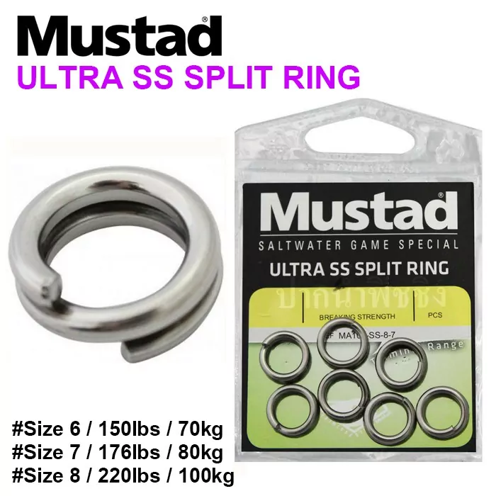 MUSTAD MA108 SS Ultra SS Split Ring: Terminal Tackle Online at