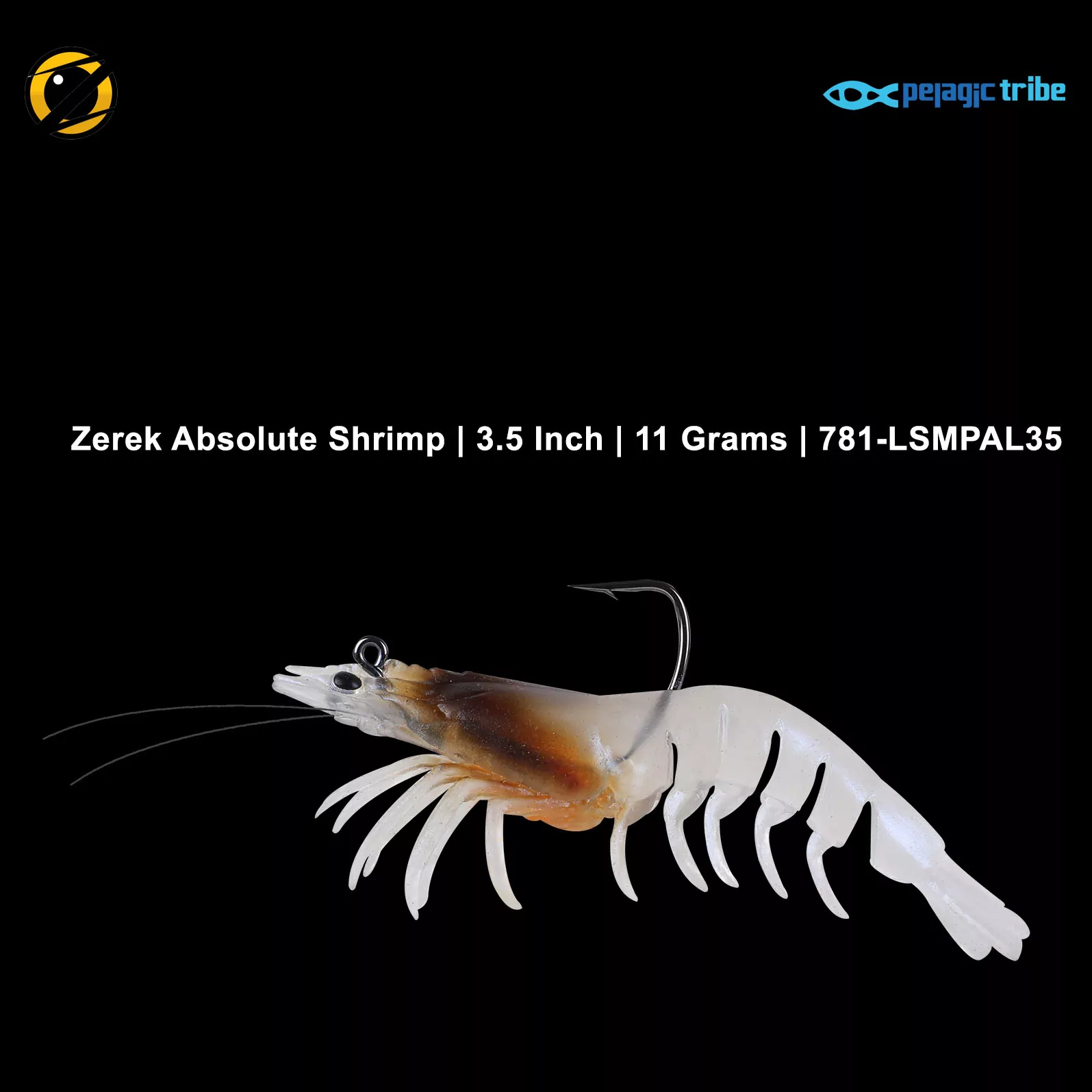 Zerek Absolute Shrimp, 4.5 inch