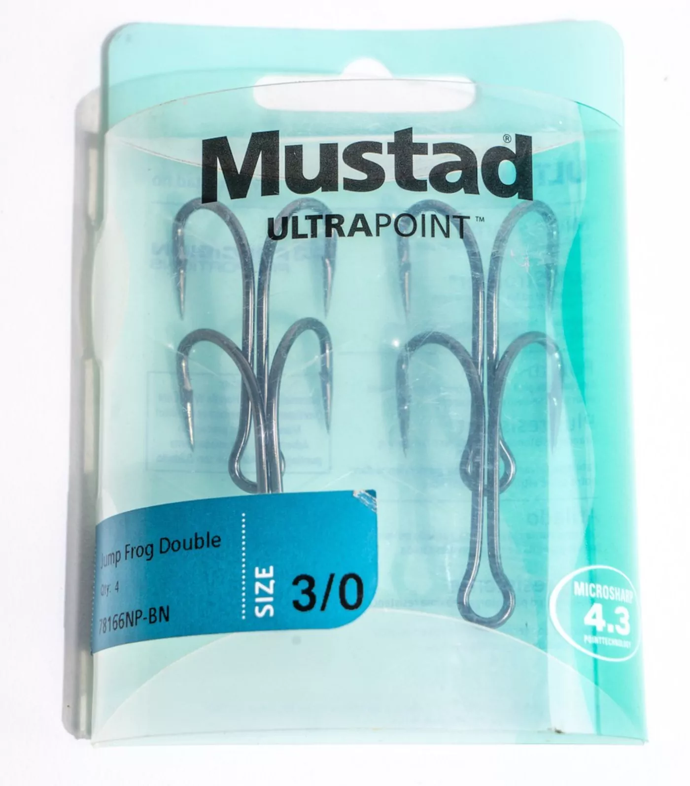 MUSTAD 78166 NP BN Double Hook for Soft Frogs - Replacement Hooks