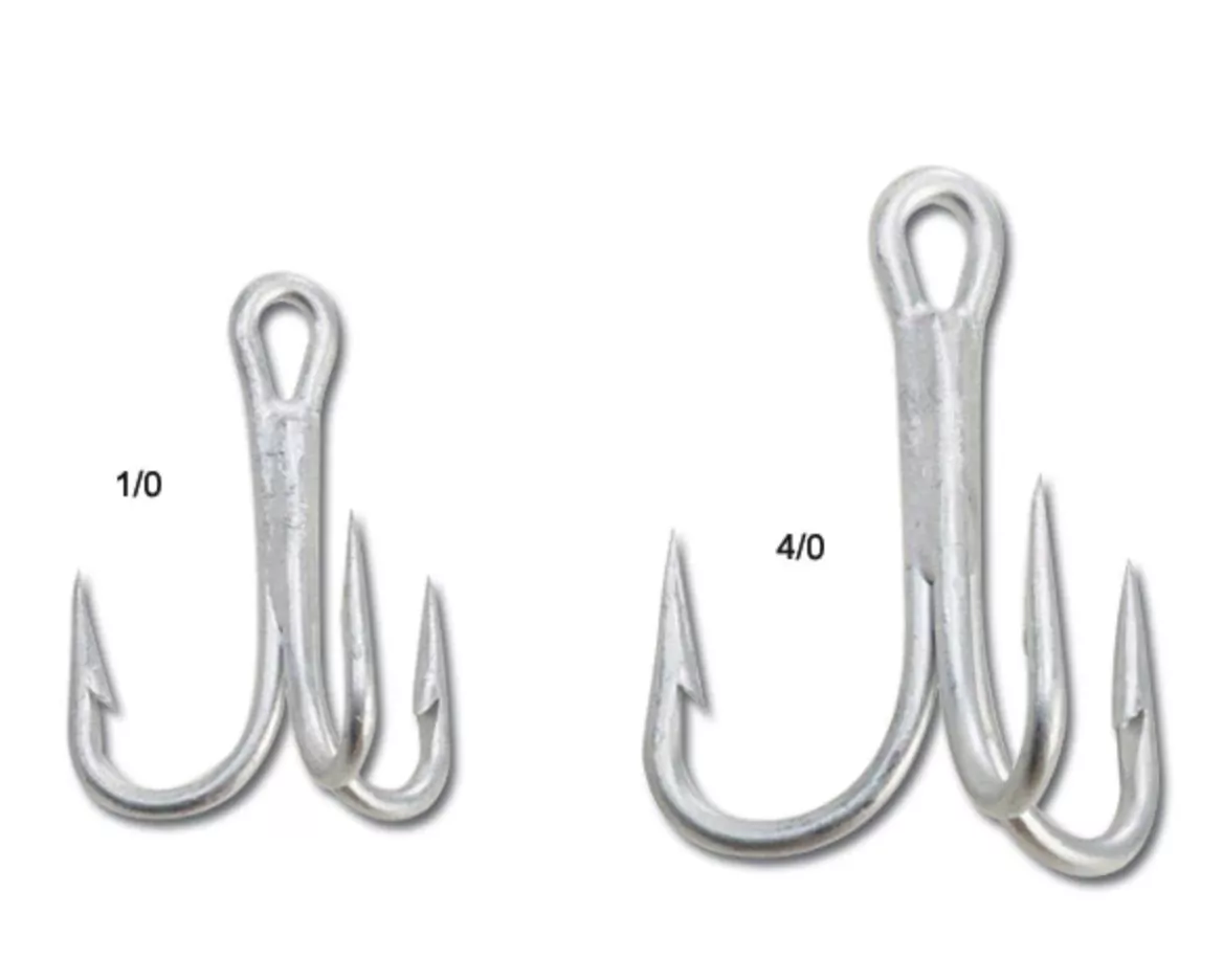 Mustad Treble Hook Durasteel 3 Extra Strong - Size 4 - 5Pk