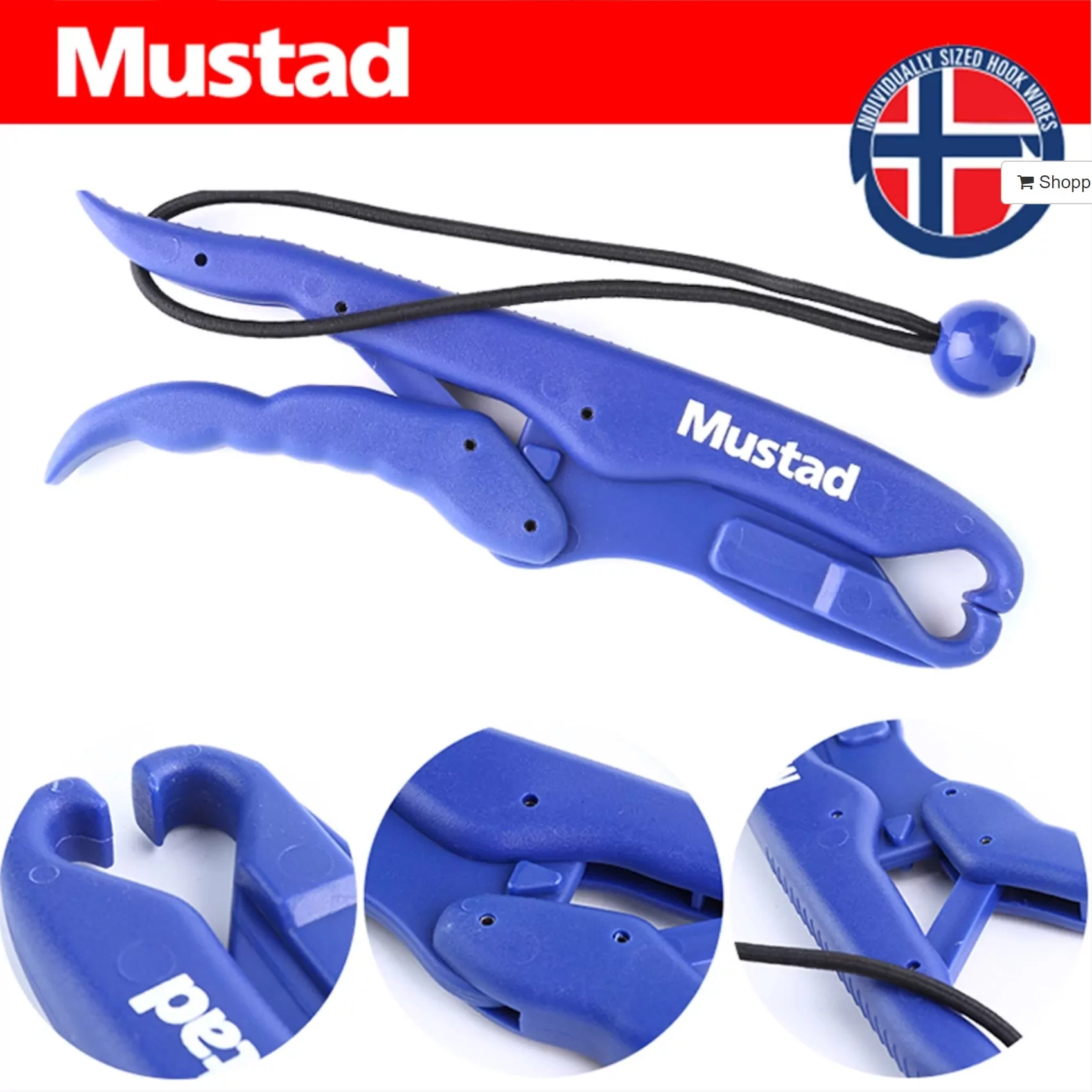 MUSTAD MT047 Floating Plastic Lip Grip With Wrist Loop: Tools
