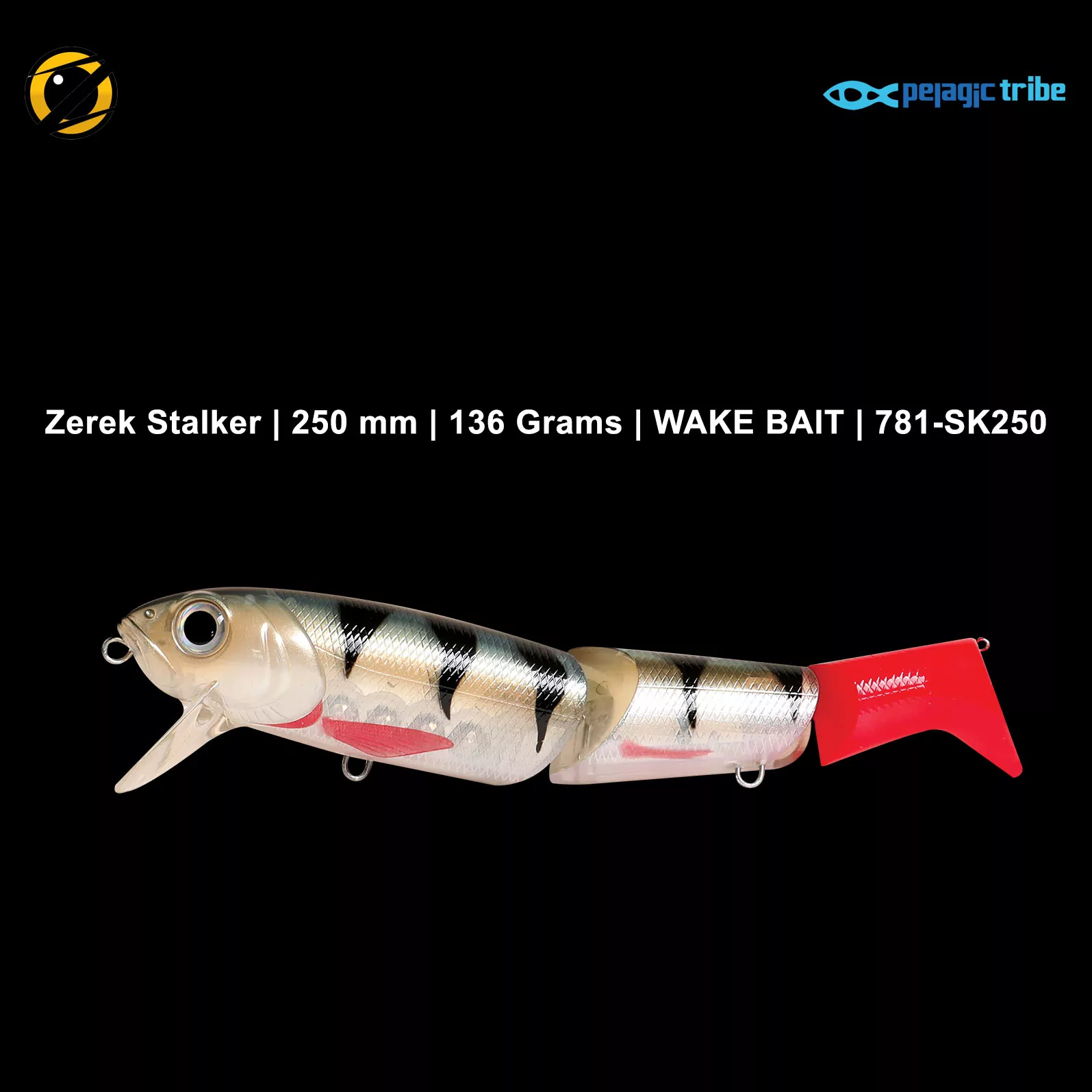 Zerek Stalker, 250 mm, 136 Grams, WAKE BAIT