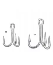 Mustad 50pcs 1box 5X Strong Treble Hook for Saltwater Fishing